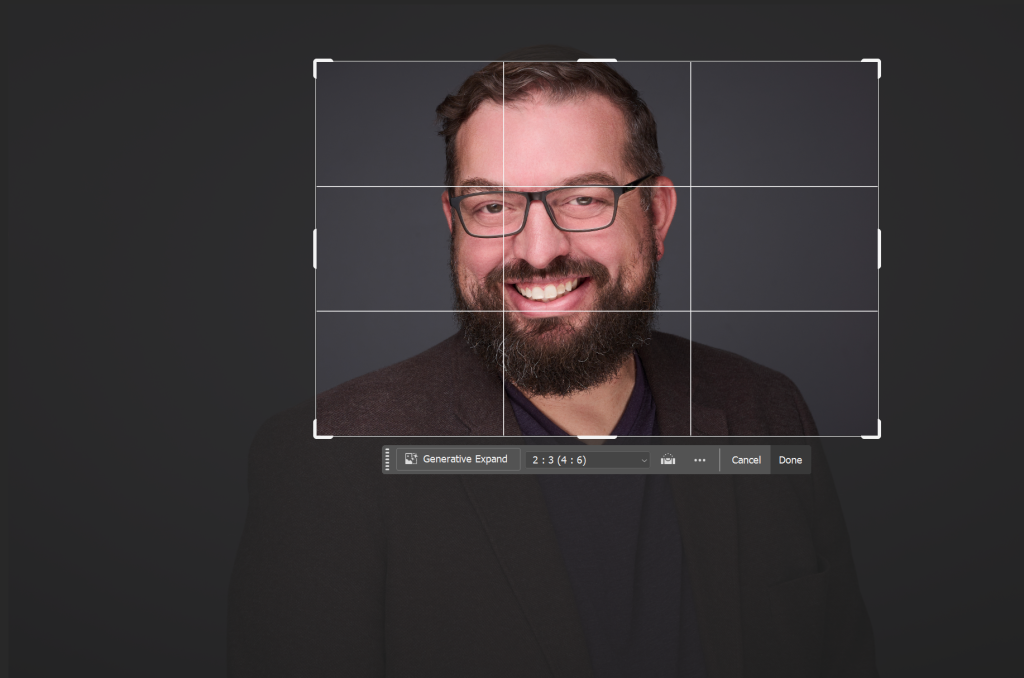 Cropping your headshot